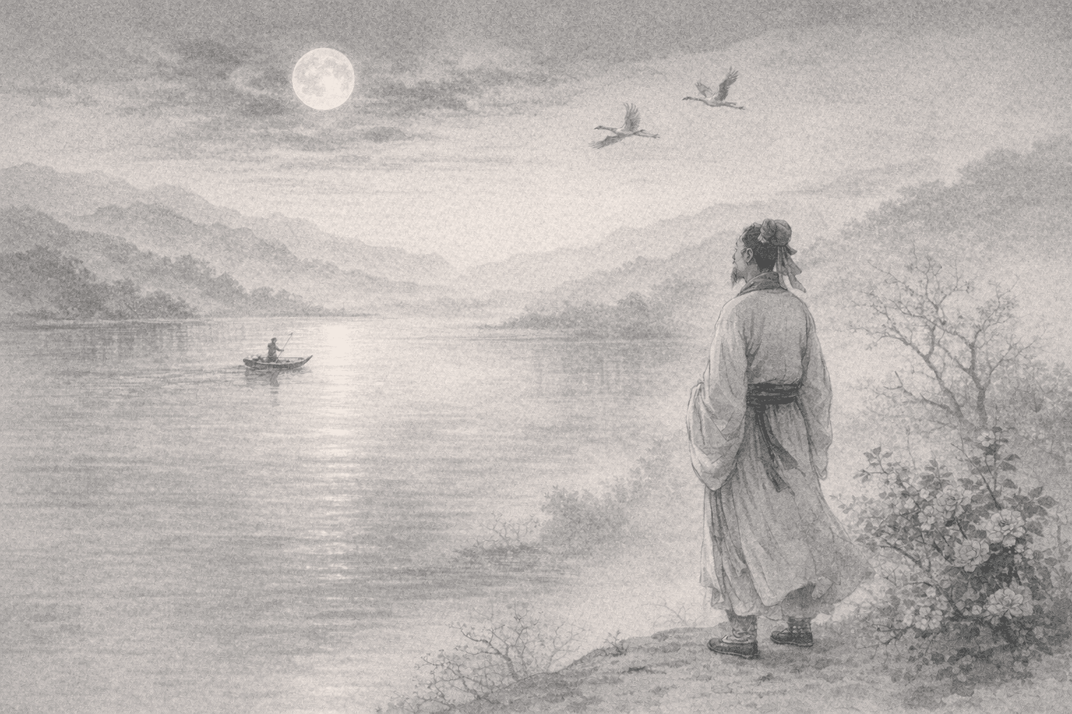 Historical allusion artwork for Wong Tai Sin Sign 26, Xu Shu Returns Home