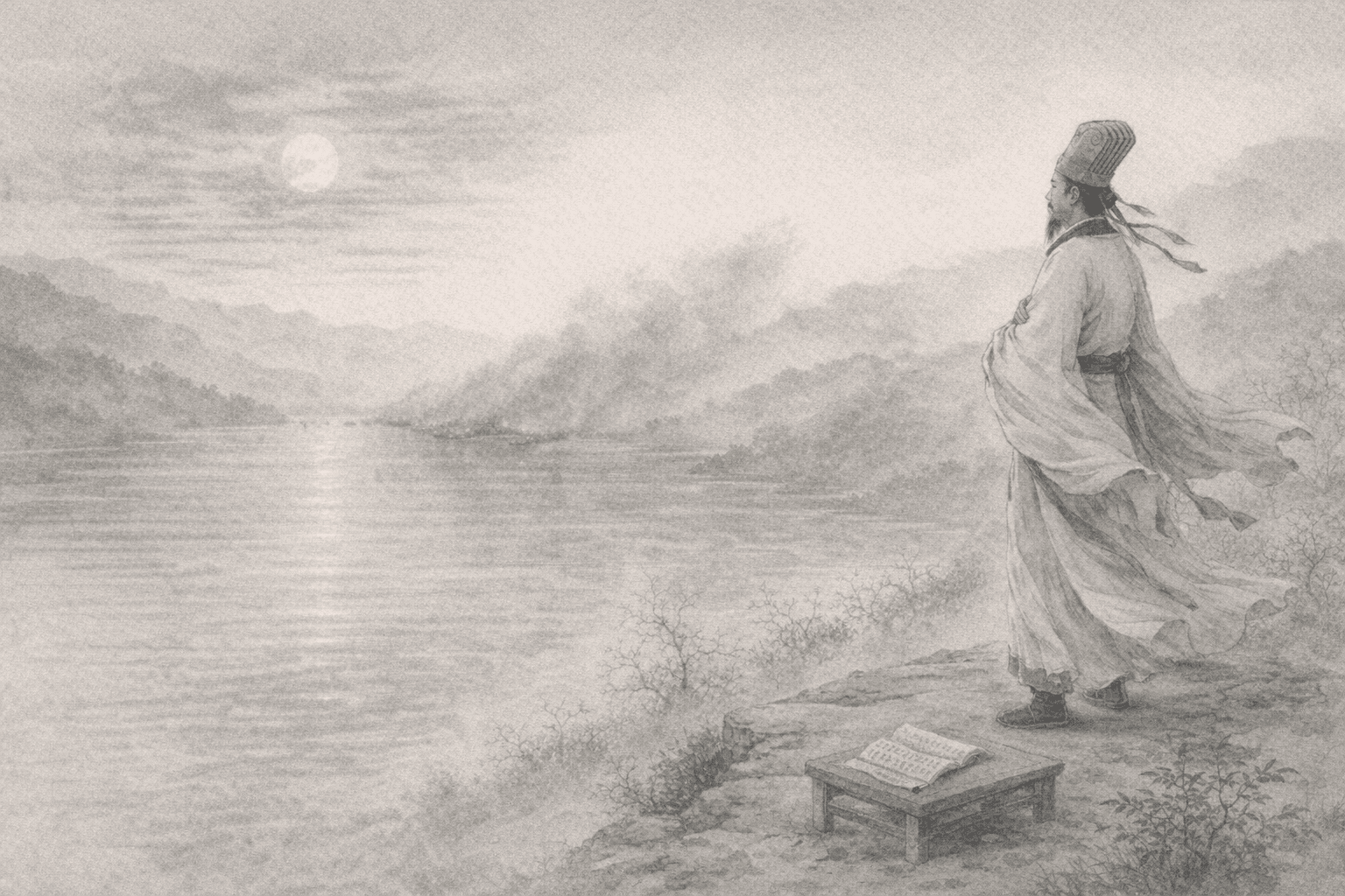 Historical allusion artwork for Wong Tai Sin Sign 33, Zhuge Liang Sees Through Cao Cao